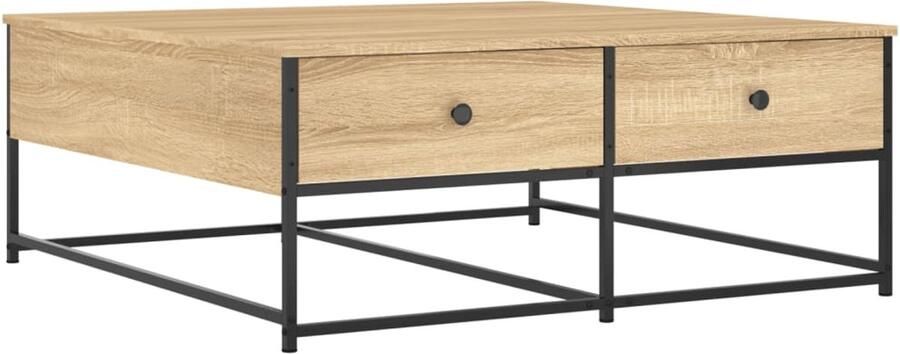 VidaXL -Salontafel-100x99x40-cm-bewerkt-hout-sonoma-eikenkleurig