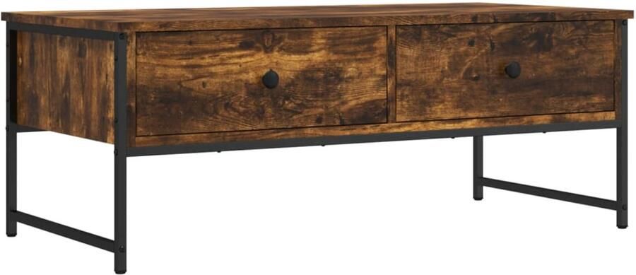 VidaXL Salontafel Bewerkt Hout 101x49x39 5 cm Salontafel Industrieel Design Houten Salontafel Tv Tafellaar Koffietafel