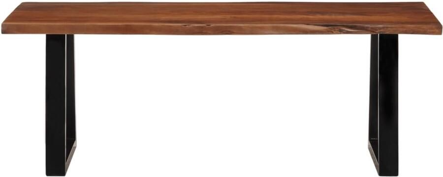 The Living Store Salontafel 110x55x40 cm massief acaciahout honingbruin Salontafel Acacia Houten Meubels Bruine Salontafel Vintage Salontafel Moderne Salontafel