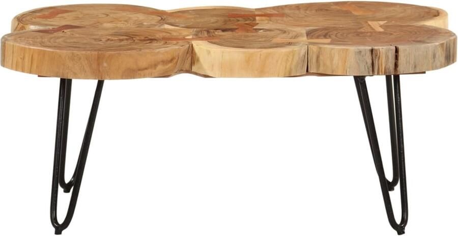 VidaXL Salontafel 36 cm 6 boomstammen massief acaciahout Salontafel Acacia Meubels Industriele Design Vintage Tafels Binnenhuisdecoratie Koffietafel Bijzettafel Salontafel Salontafels Bijzettafel Banktafel