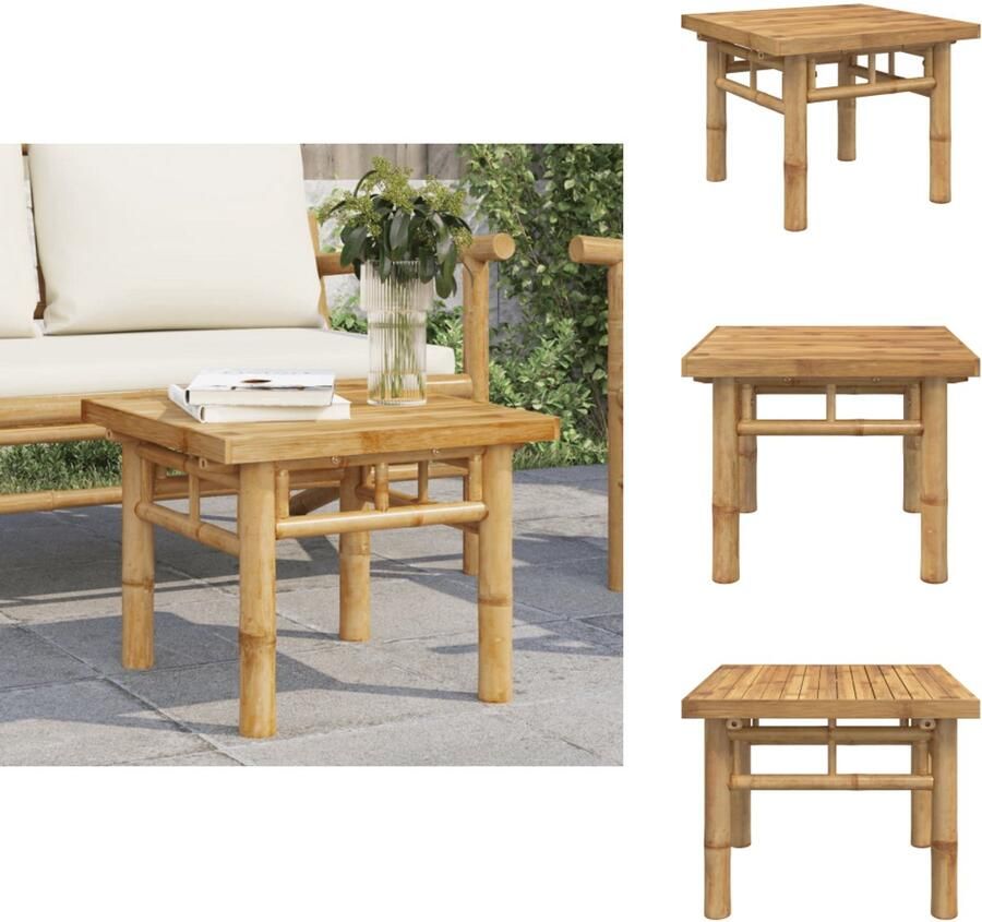 VidaXL Salontafel Salontafels Bijzettafel Banktafel Salontafel 45x45x35 cm bamboe