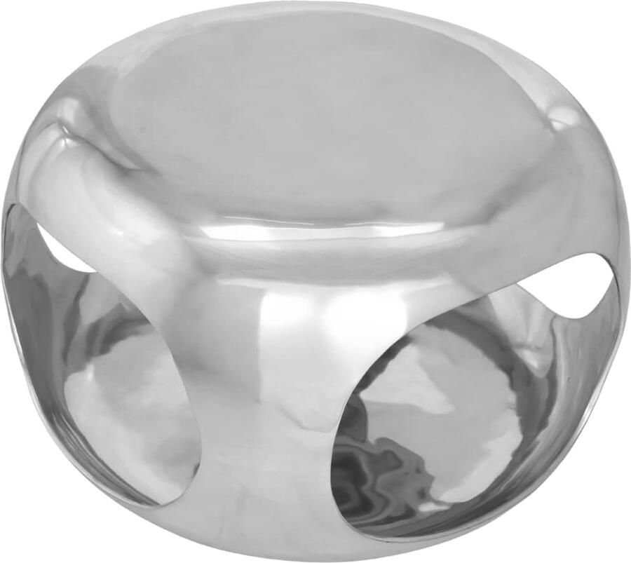 VidaXL Salontafel Salontafels Bijzettafel Banktafel Salontafel 50x50x30 cm aluminium zilverkleurig