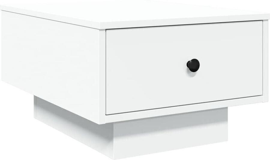 VidaXL Salontafel 60x45x31 cm bewerkt hout wit Salontafel Salontafels Bijzettafel Banktafel