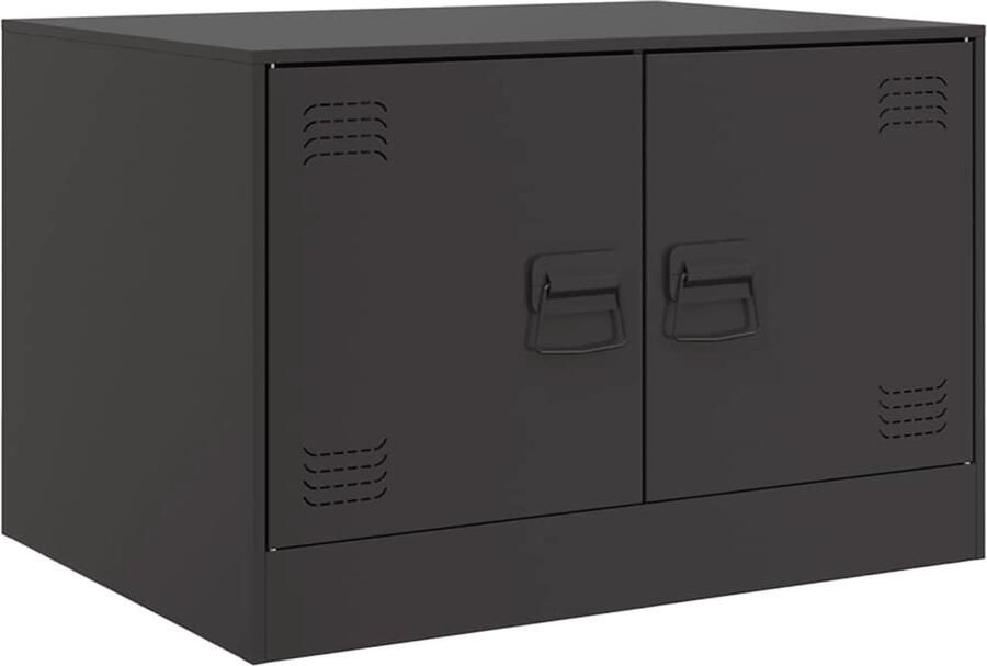 VidaXL Salontafel 67x50x44 cm staal zwart Salontafel Salontafels Bijzettafel Banktafel