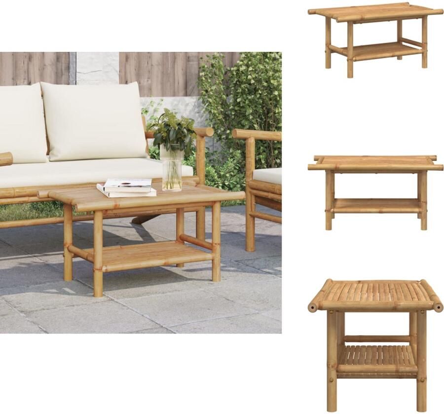 VidaXL Salontafel Salontafels Bijzettafel Banktafel Salontafel 70x40x35 cm bamboe