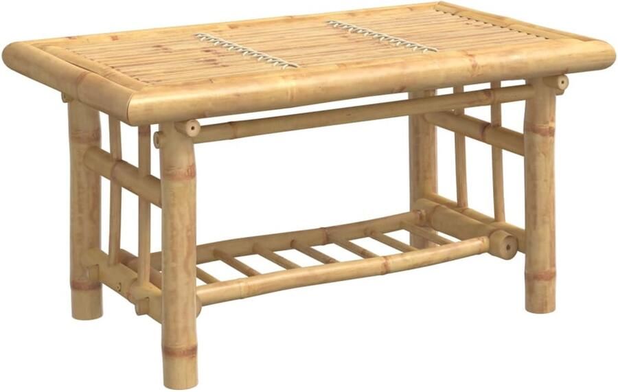 VidaXL Salontafel Bruin Bamboesalontafel Salontafel 70x45x36 cm bamboe Kleine Salontafel Houten Salontafel Multifunctionele Salontafel