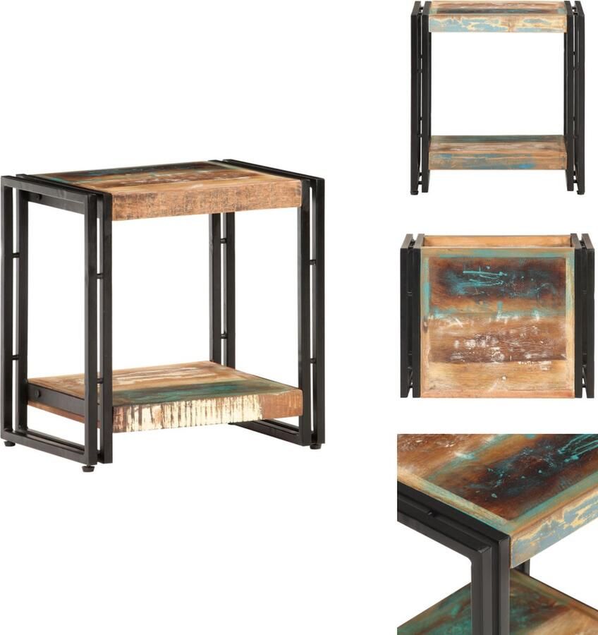 VidaXL Salontafel Salontafels Bijzettafel Bijzettafels Bijzettafel 40x30x40 cm massief gerecycled hout