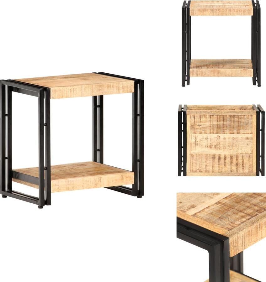 VidaXL Salontafel Salontafels Bijzettafel Bijzettafels Bijzettafel 40x30x40 cm ruw mangohout