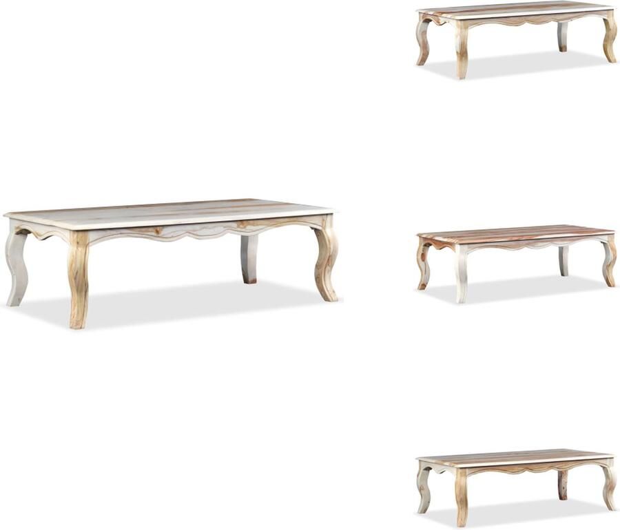 VidaXL Salontafel Salontafels Bijzettafel Bijzettafels Salontafel 110x60x35 cm massief sheeshamhout
