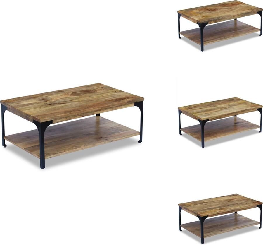 VidaXL Salontafel Salontafels Houten Salontafel Houten Salontafels Salontafel 100x60x38 cm mangohout