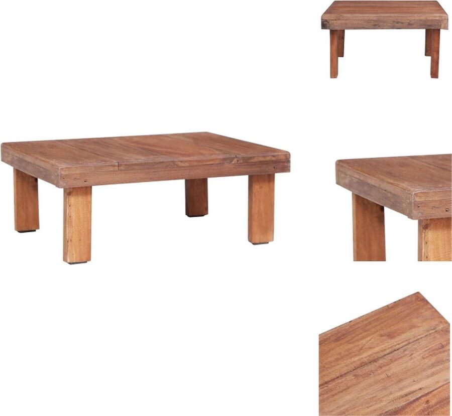 VidaXL Salontafel Salontafels Houten Salontafel Houten Salontafels Salontafel 60x45x23 cm massief mahoniehout