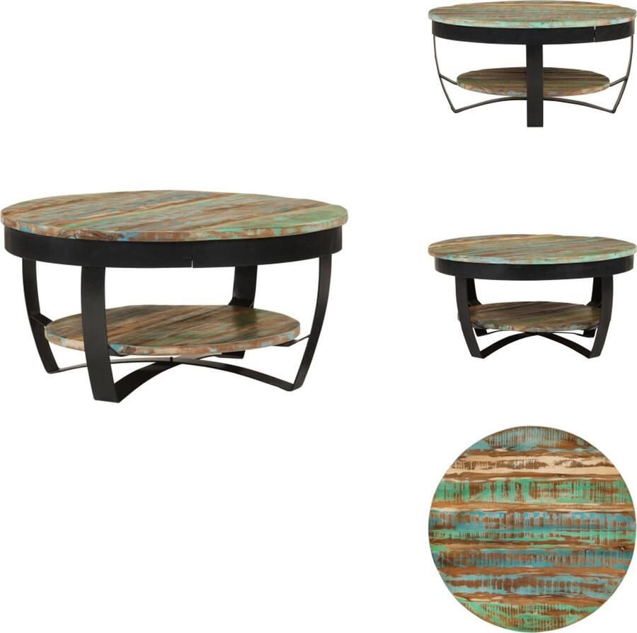 VidaXL Salontafel Salontafels Houten Salontafel Houten Salontafels Salontafel 65x32 cm massief gerecycled hout