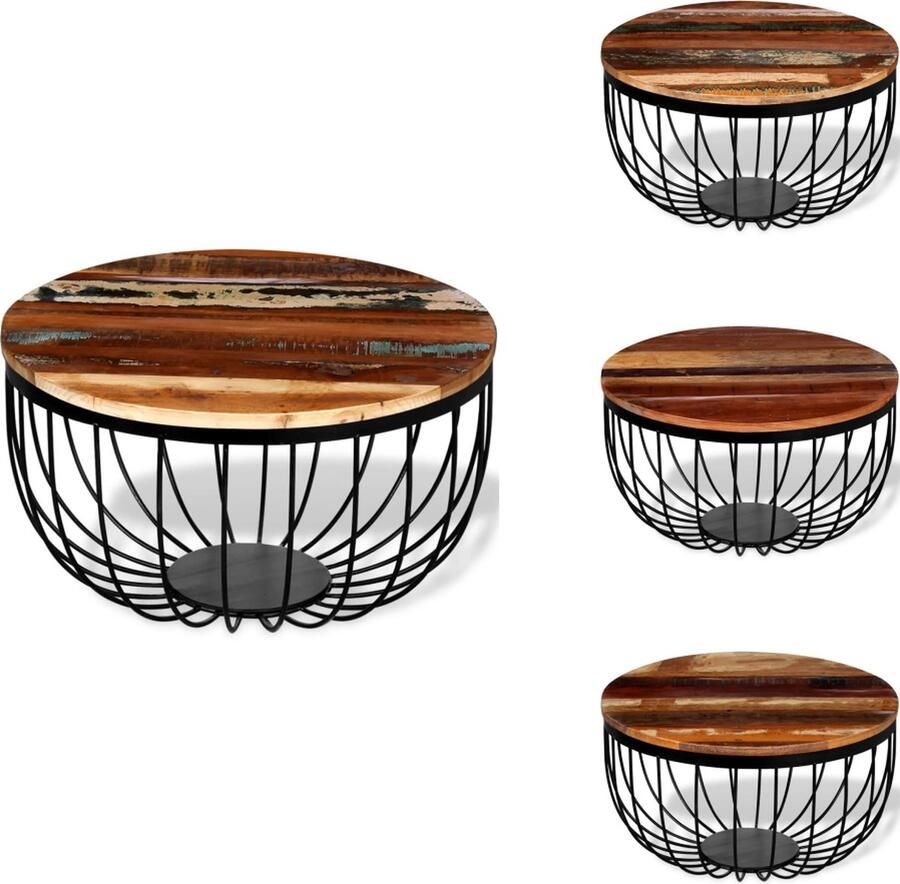 VidaXL Salontafel Salontafels Houten Salontafel Houten Salontafels Salontafel massief gerecycled hout