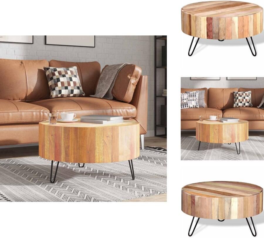VidaXL Salontafel Salontafels Houten Salontafel Houten Salontafels Salontafel massief gerecycled hout