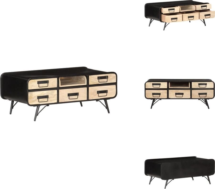 VidaXL Salontafel Salontafels Koffie Tafel Koffie Tafels Salontafel 100x50x40 cm massief mangohout