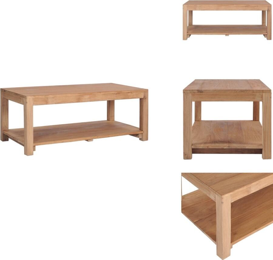 VidaXL Salontafel Salontafels Koffie Tafel Koffie Tafels Salontafel 100x50x40 cm massief teakhout