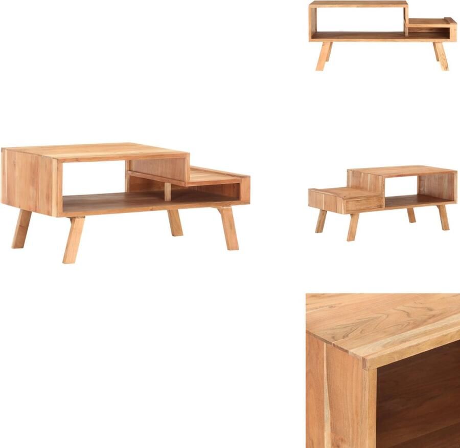 VidaXL Salontafel Salontafels Koffie Tafel Koffie Tafels Salontafel 100x50x45 cm massief acaciahout