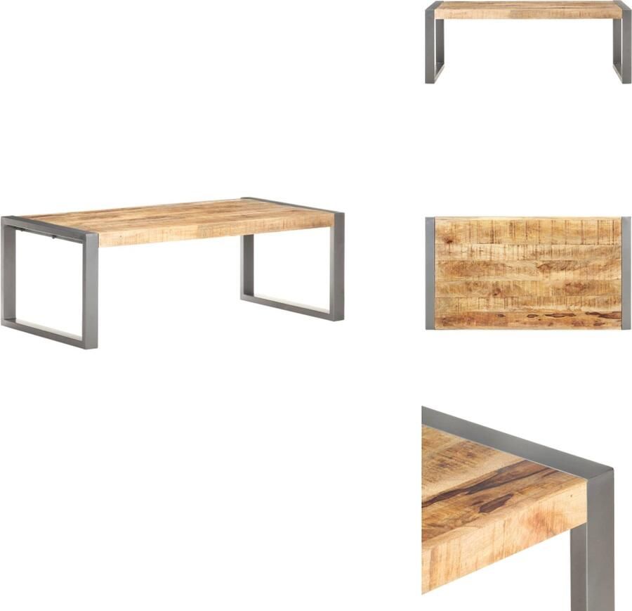 VidaXL Salontafel Salontafels Koffie Tafel Koffie Tafels Salontafel 110x60x40 cm ruw mangohout