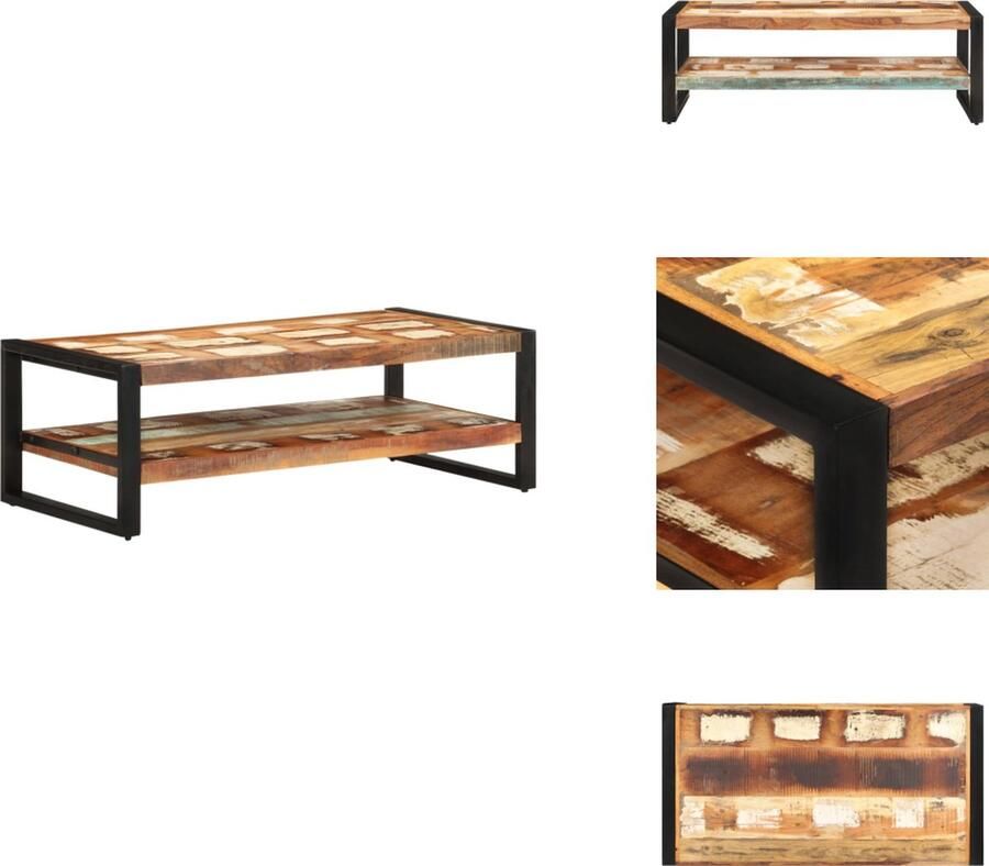 VidaXL Salontafel Salontafels Koffie Tafel Koffie Tafels Salontafel 120x60x40 cm massief gerecycled hout