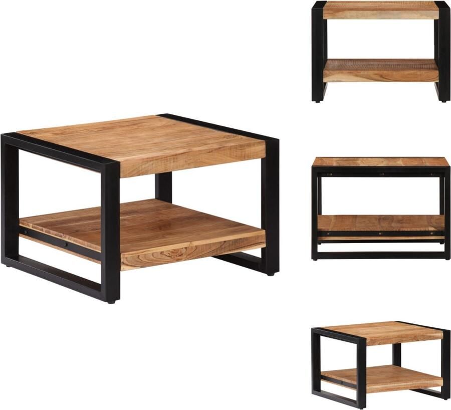 VidaXL Salontafel Salontafels Koffie Tafel Koffie Tafels Salontafel 60x60x40 cm massief acaciahout