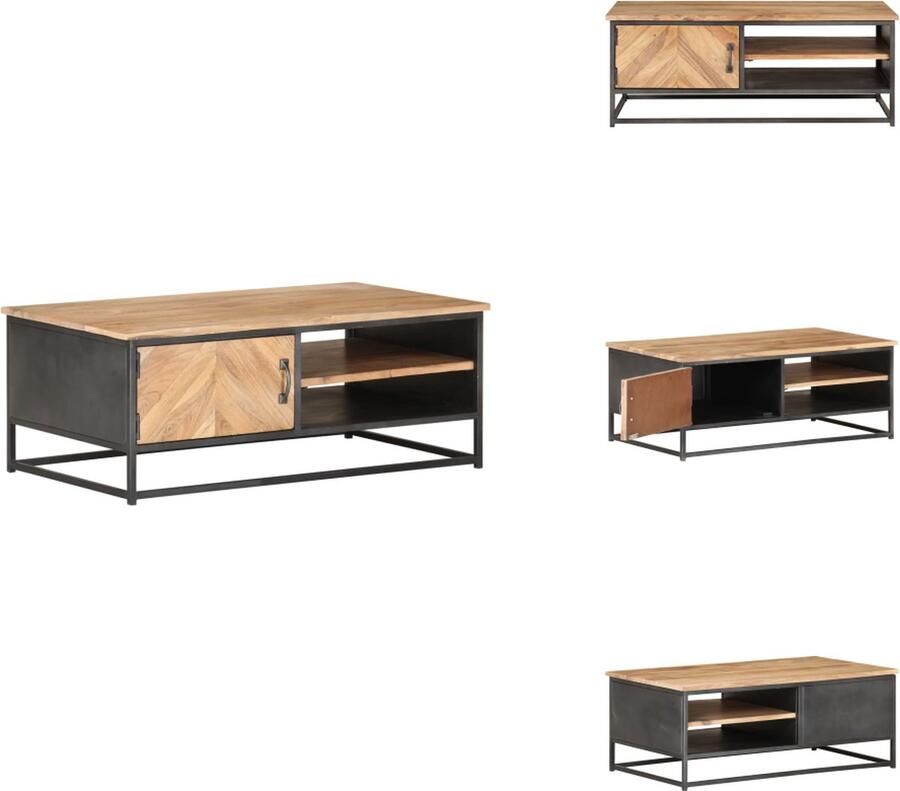 VidaXL Salontafel Salontafels Koffie Tafel Koffie Tafels Salontafel 90x50x35 cm massief acaciahout