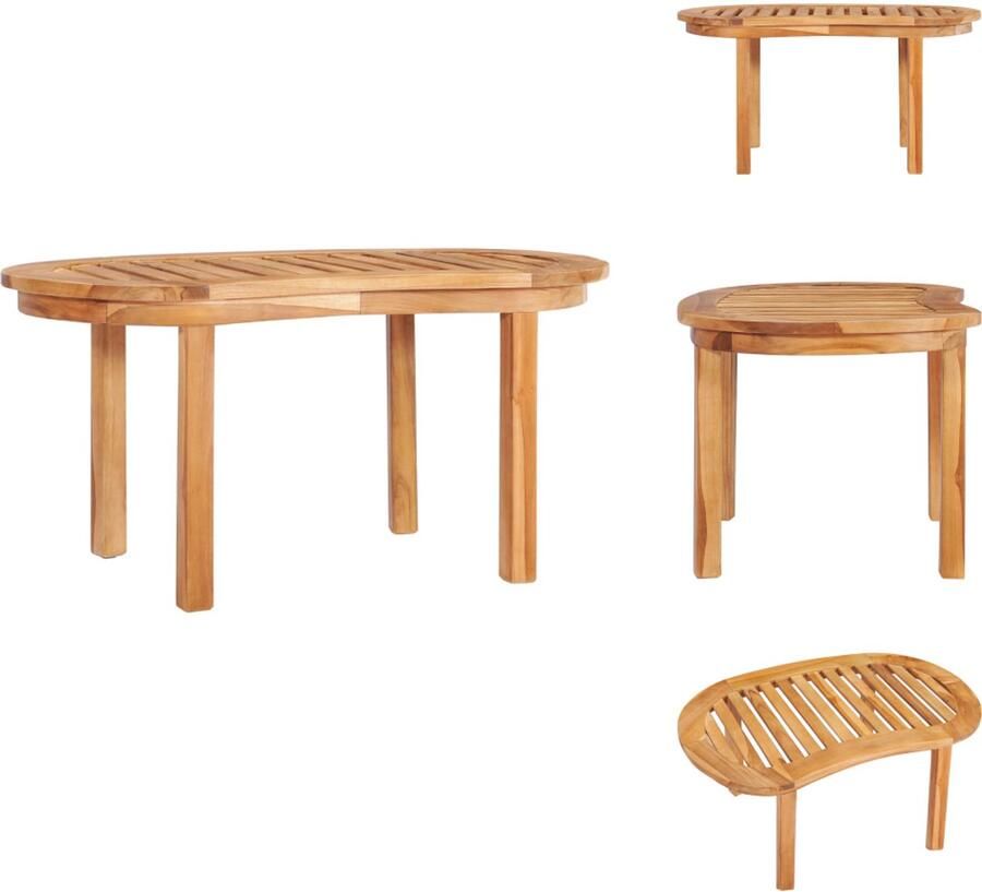 VidaXL Salontafel Salontafels Koffie Tafel Koffie Tafels Salontafel 90x50x45 cm massief teakhout