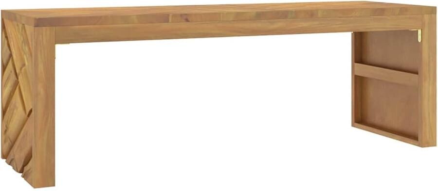 VidaXL Salontafel Salontafels Koffietafel Eindtafel Salontafel 110x35x38 cm massief teakhout