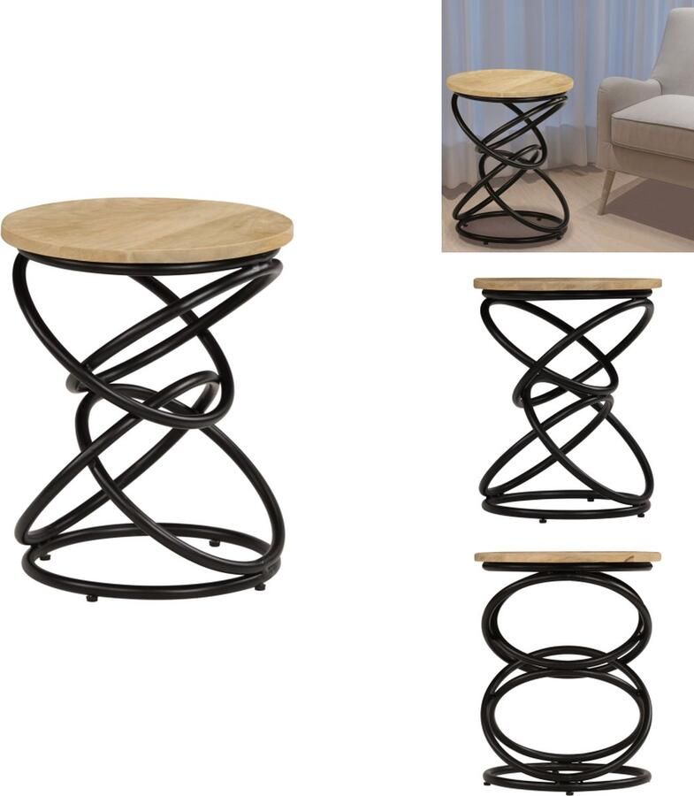 VidaXL Salontafel Salontafels Opium Tafel Opium Tafels Bijzettafel 40x50 cm massief mangohout