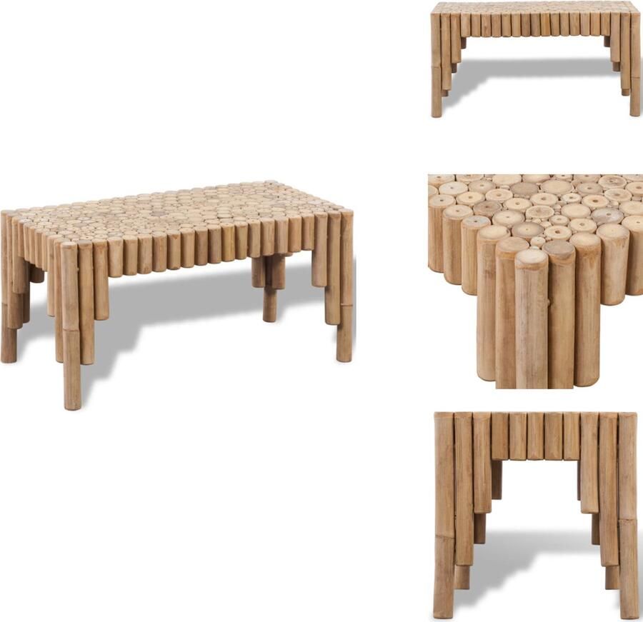 VidaXL Salontafel Salontafels Salon Tafel Salon Tafels Salontafel bamboe