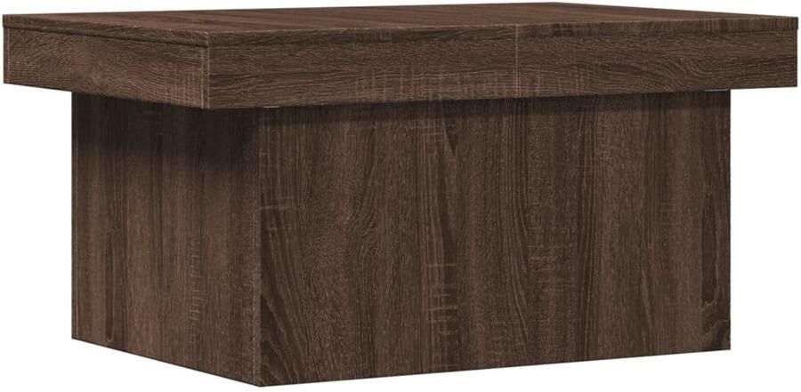 VidaXL Salontafel 100x55x40 cm bewerkt hout bruin eikenkleur Salontafel Salontafels Tafel Bijzettafel