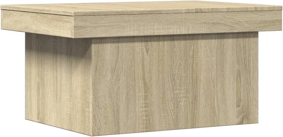 VidaXL Salontafel Salontafels Tafel Bijzettafel Salontafel 100x55x40 cm bewerkt hout sonoma eikenkleurig