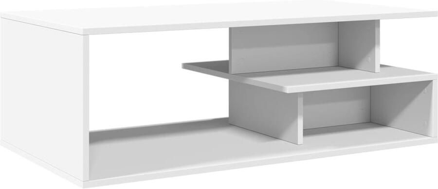 VidaXL Salontafel 102x55x35 cm bewerkt hout wit Salontafel Salontafels Tafel Bijzettafel