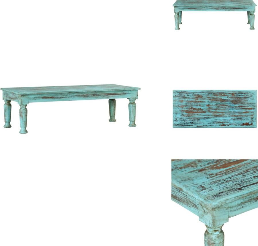 VidaXL Salontafel Salontafels Tafel Bijzettafel Salontafel 110x50x34 cm massief gerecycled hout
