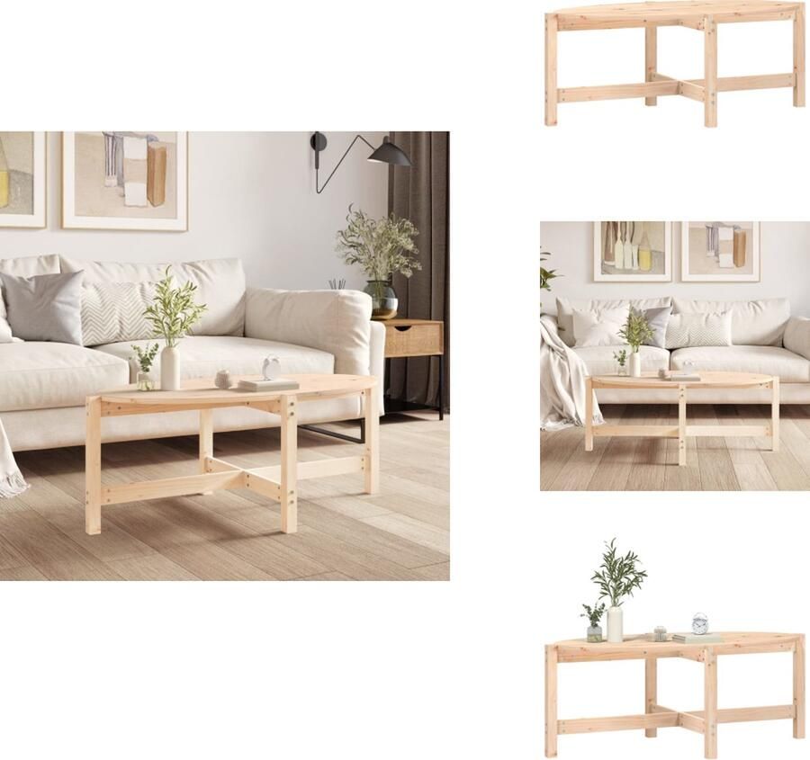 VidaXL Salontafel Salontafels Tafel Bijzettafel Salontafel 118x63x45 cm massief grenenhout