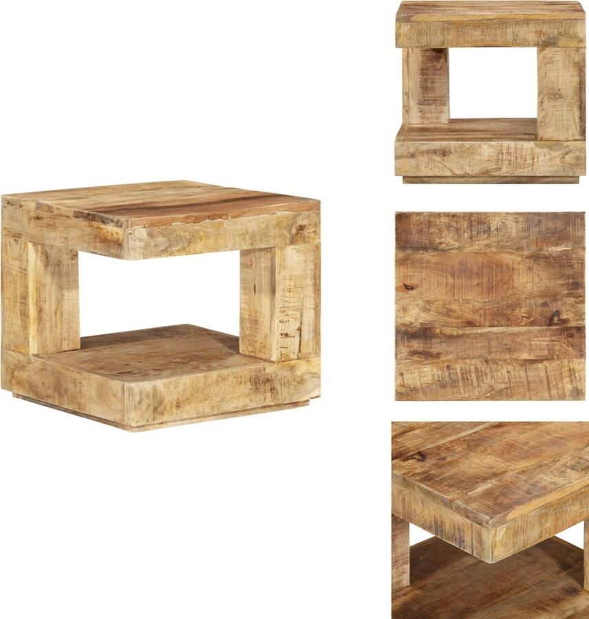 VidaXL Salontafel Salontafels Tafel Bijzettafel Salontafel 45x45x40 cm massief mangohout