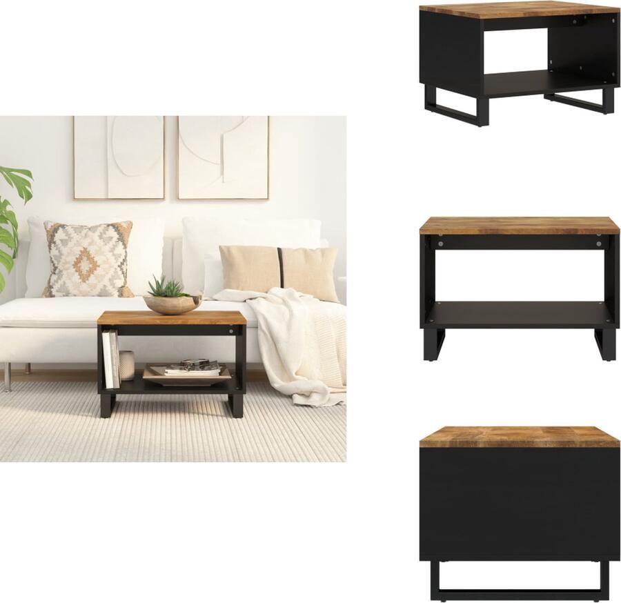 VidaXL Salontafel Salontafels Tafel Bijzettafel -Salontafel-60x50x40-cm-massief-mangohout