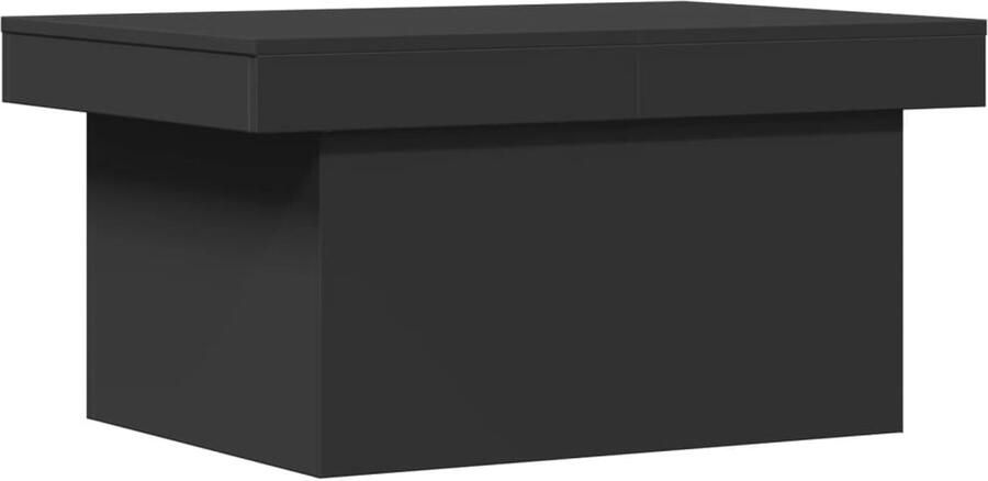 VidaXL Salontafel 80x55x40 cm bewerkt hout zwart Salontafel Salontafels Tafel Bijzettafel
