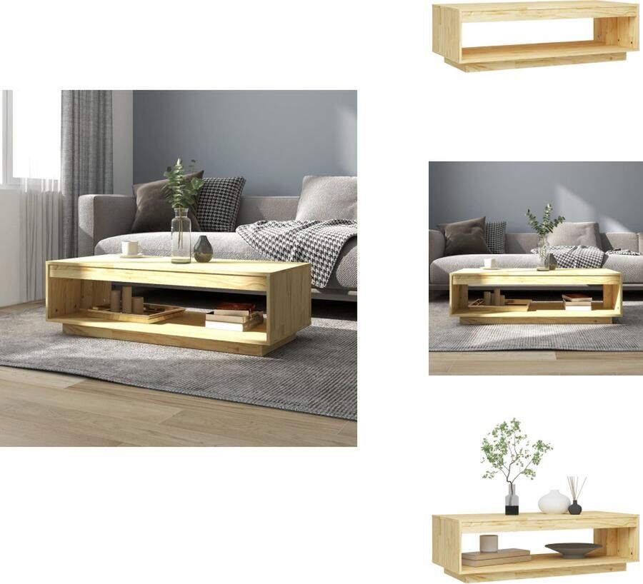 VidaXL Salontafel Salontafels Tafel Tafels Salontafel 110x50x33 5 cm massief grenenhout