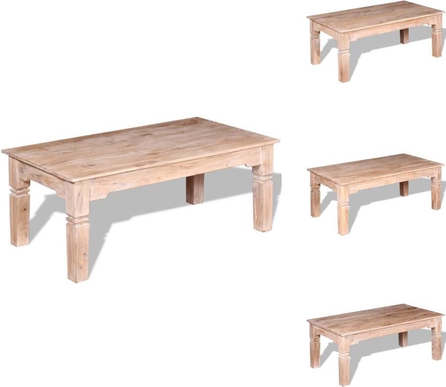 VidaXL Salontafel Salontafels Tafel Tafels Salontafel 110x60x45 cm massief acaciahout