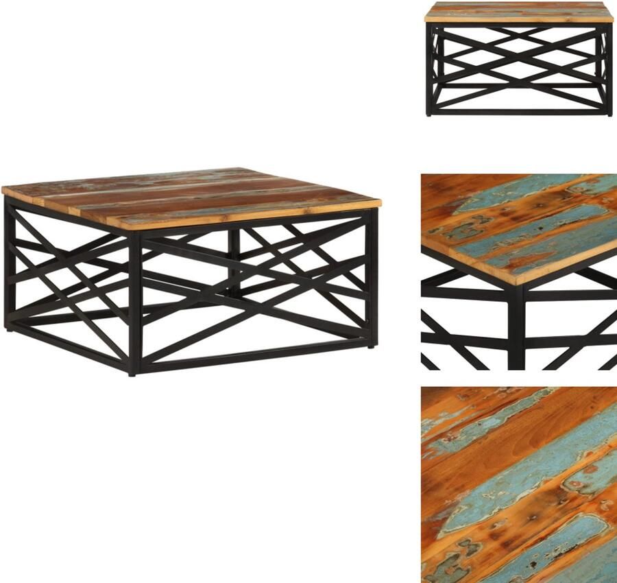 VidaXL -Salontafel-68x68x35-cm-massief-gerecycled-hout - Foto 4