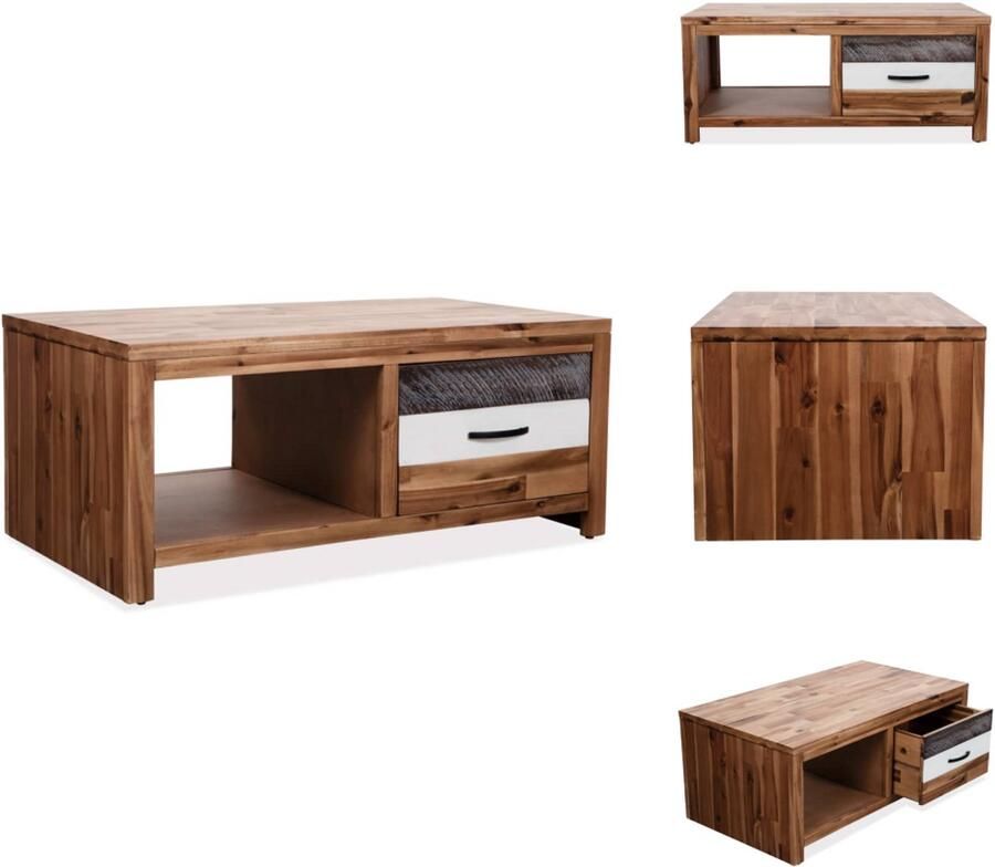 VidaXL Salontafel Salontafels Tafel Tafels Salontafel 90x50x37 5 cm massief acaciahout
