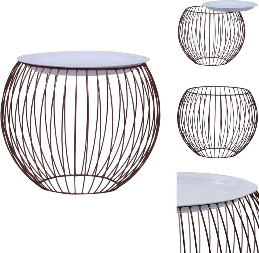 VidaXL Salontafel Salontafels Theetafel Theetafels Salontafel Ø 51 cm goudkleurig