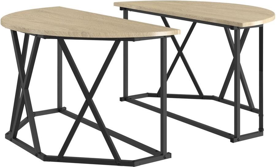 VidaXL Sonoma eiken Spaanplaat Medium Salontafel Rechthoekig Modern - Foto 2