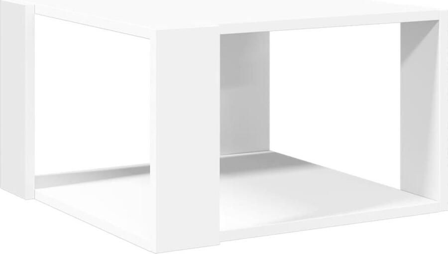 VidaXL Salontafel 51 5x51 5x30 cm bewerkt hout wit