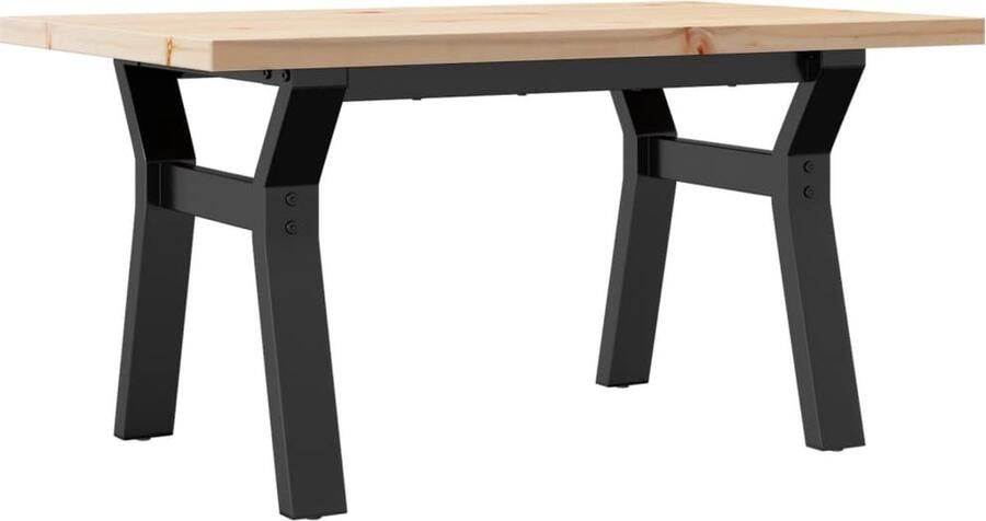 VidaXL Salontafel Y-frame Grenenhout en Gietijzer