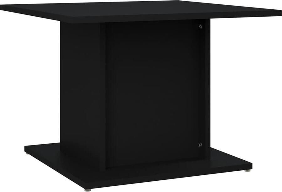 VidaXL Salontafel Zwart Bewerkt Hout 55 5x55 5x40 cm Salontafel Koffietafel Woonkamertafel Zwarte Salontafel Houten Salontafel Spaanplatentafel Kleine Salontafel Banktafel Meubilair Livingroom Furniture