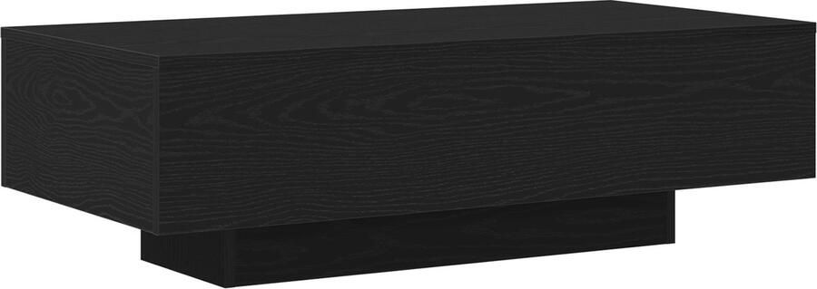 VidaXL Salontafel Zwart Eiken Hout Medium Salontafel Rechthoekig