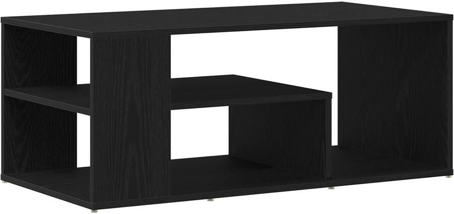 VidaXL Salontafel Zwarte eiken Bewerkt hout Middelgroot Salontafel