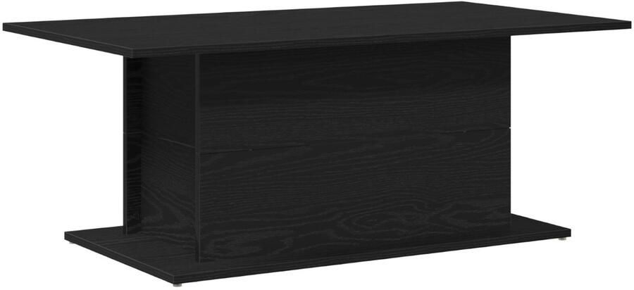 VidaXL Salontafel Zwart Eiken Bewerkt hout 102 x 55.5 x 40 cm Salontafel - Foto 2