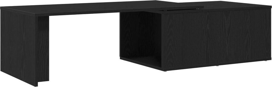 VidaXL Salontafel Zwart eiken Hout 150 x 50 x 35 cm Duurzaam